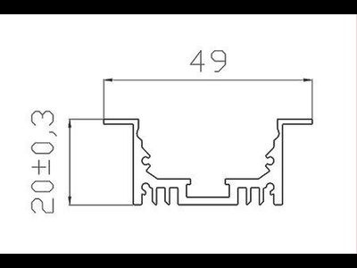 Алюминиевый профиль 4L-4920-V ANOD
