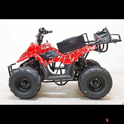Квадроцикл GreenCamel Gobi K51 (30Ah 36V 800W R7 Цепь) быстросъем, ножной тормоз, красный паук