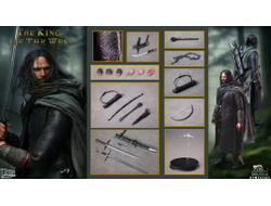 Арагорн (Властелин Колец, Lord of the Rings) - Коллекционная фигурка 1/12 SCALE The King of the West (DYM202403) - HELL CAT