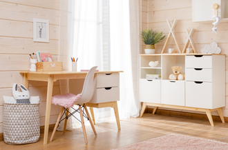 Комод ТК №20 на высоких ножках из массива сосны 122 х 45 х 98 см