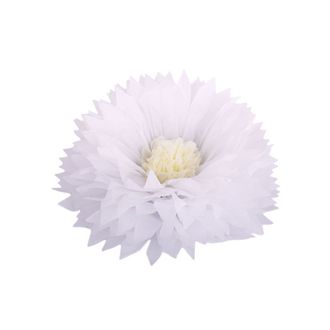 Бумажный цветок белый 51 см
