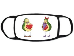 Маска защитная тканевая на лицо #1 на День влюблённых, 14 февраля