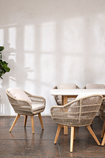 Кресло обеденное из тика Talara