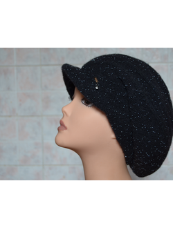 Кепка вязаная с бисером Vizio Визио Италия 5896