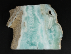 Арагонит голубой, полировка с двух сторон, Африка (56*48*10 мм, 44 г) №37758