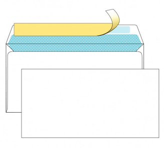 Конверт С4, 229х324, белый, стрип, запечатка, c40.10