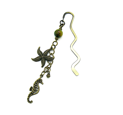 Закладка "Море" с восхитительным агатом