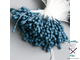 Тычинки для цветов "Капельки матовые синие" d=1,5 мм набор 400 шт длина 6 см