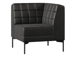 Модуль Everprof Delta угловой Металл Черный Экокожа Черный