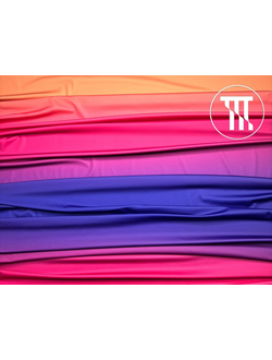 Бифлекс матовый градиент, цв. Сине-фиолетовый + Малина + Темно-оранжевый