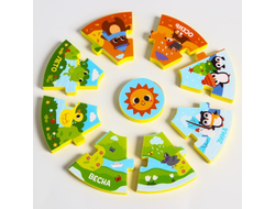 Игрушка для ванны "Пирамидка: Времена года" 1+