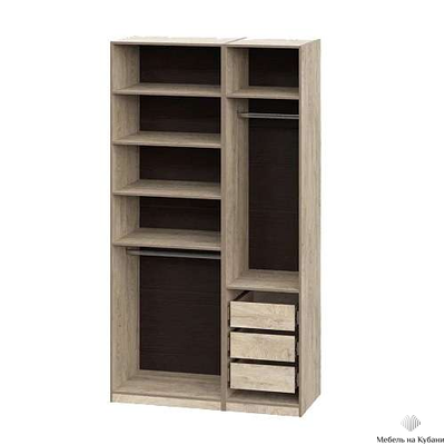 Этна полка для шкафа 50 Дуб эндгрейн 1ПЛ