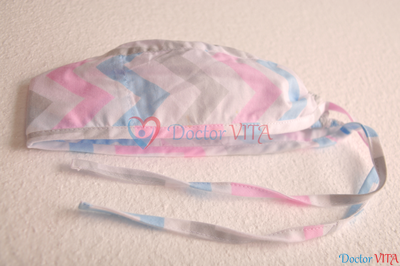 Медицинская шапочка "Цветной Зиг-Заг"