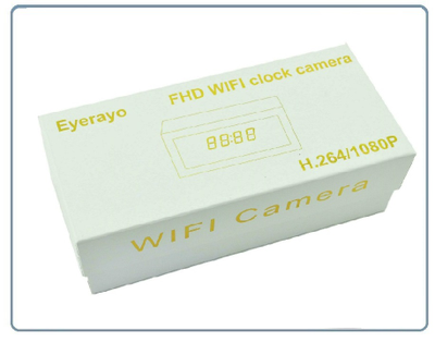 IP видеоняня WiFi (Информатор времени и температуры, деревянный корпус) с аккумулятором, с DVR, HD (Pro iCam) (уценка2)