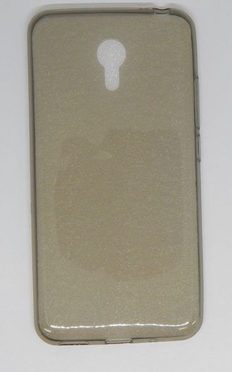 Защитная крышка силиконовая Meizu M2 Note, ультратонкая черная