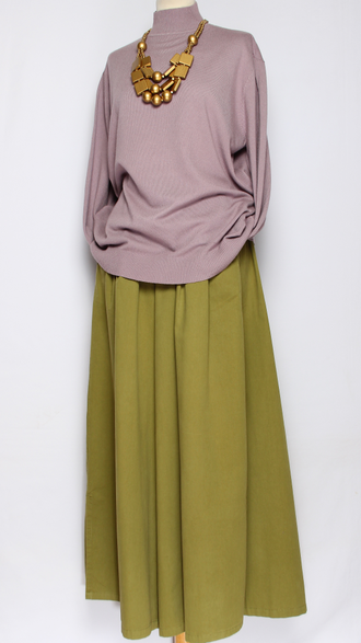 Джемпер "ГЛАДКИЙ С ДЛИННЫМ РУКАВОМ big" 8004 лаванда р.52-60