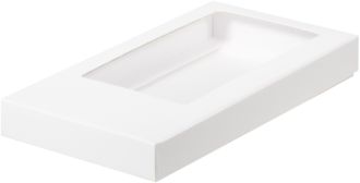 Коробка для плитки шоколада (белая), 180*90*17мм