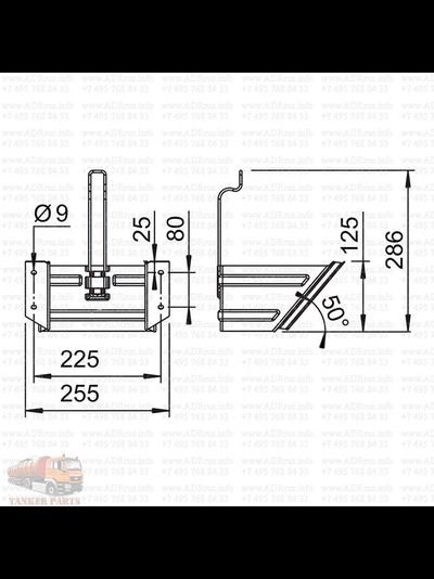 Держатель противооткатного упора