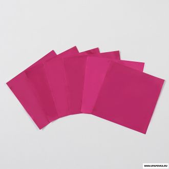 Фольга для конфет Розовый 10 х 10 см / 100 шт