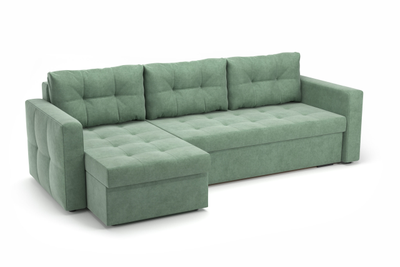 ГРЕЙС угловой диван ULTRA OLIVE оливковый (Софт)