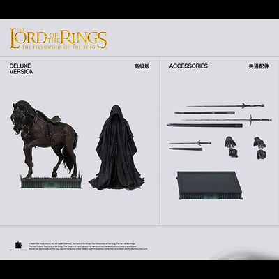 Назгул на коне (Властелин Колец, Lord of the Rings)  - Коллекционная фигурка 1/6 THE LORD OF THE RINGS: THE FELLOWSHIP OF THE RING - Ringwraith Premium Edition (Ag-A013D1) - INART