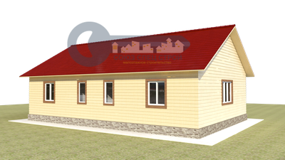 ДЖ-09 ГАБАРИТНЫЕ РАЗМЕРЫ: (8Х12М) 1 ЭТАЖ, ОБЩАЯ ПЛОЩАДЬ: 101,6М²