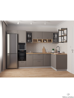 Риволи Грей софт модульная кухня