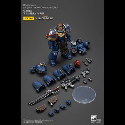 Гадриэль, сержант Ультрамаринов (Warhammer 40k, Spacemarine II) - КОЛЛЕКЦИОННАЯ ФИГУРКА 1/18 Ultramarines Collectors Edition - Sergeant Gadriel (JT01376) - JOYTOY