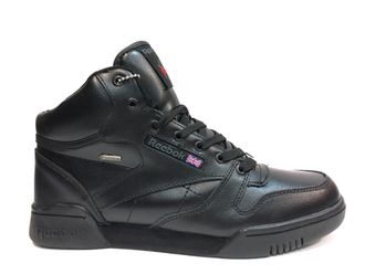 Reebok черные, кожа/мех (41-45) Арт: 040М