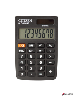 Калькулятор карманный CITIZEN SLD-100NR (90×60 мм), 8 разрядов, двойное питание. 250086