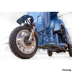 Грузовой электротрицикл Rutrike Гермес Pro 1500 72V2200W синий