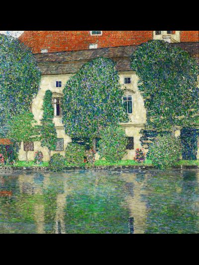 Купить греющую картину с фото репродукции Густава Климта Дворец Каммер на Аттерзе III