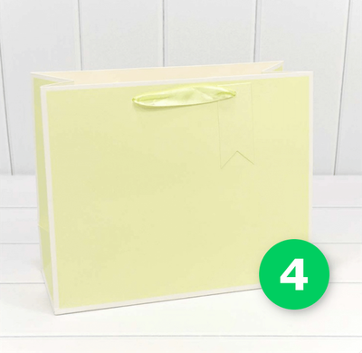 Пакет подарочный цветной в рамке (микс), 32*26*13 см