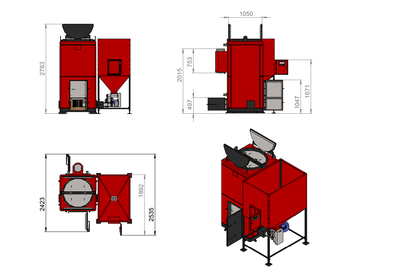 Пеллетный котёл Roteks 200 кВт