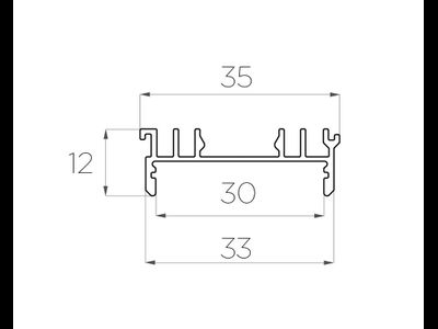Алюминиевый профиль 4L-3612-S ANOD