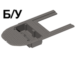 ! Б/У - Boat, Hull Giant Bow 40 x 20 x 7, Top, Dark Bluish Gray (18912) - Б/У