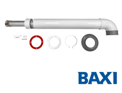 Горизонтальный коаксиальный комплект дымохода Baxi™ DN 60/100