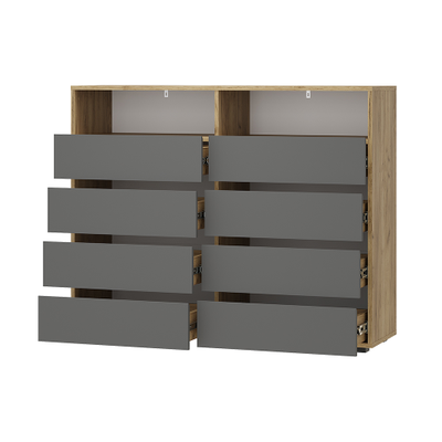 Комод Твист КМ-20 крафт-графит (Мебелони)