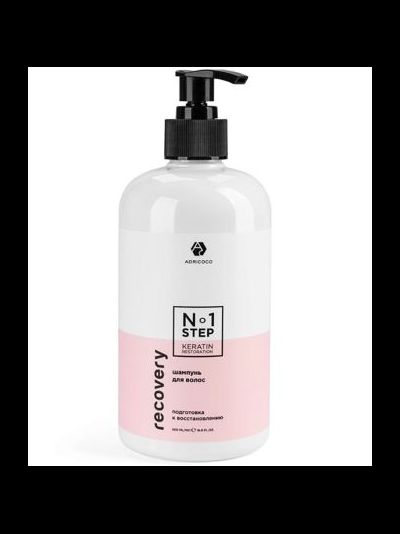 ADRICOCO Шампунь для волос Recovery Step 1 - подготовка к восстановлению, 500 мл