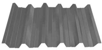 Профнастил HC-44, серый (0.7мм)