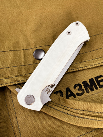 Складной нож Чиж HD (AUS 10, белый G10)