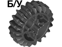 ! Б/У - Technic, Gear 20 Tooth Double Bevel, Black (32269 / 4177430 / 6093977 / 6346535) - Б/У