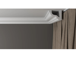 Потолочный плинтус DECOR-DIZAYN DD30, из дюрополимера, под покраску, ударопрочный, 2 метра