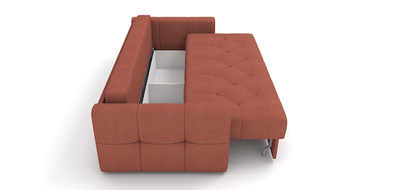 НОВЫЙ ПРУЖИННЫЙ ДВУСПАЛЬНЫЙ ДИВАН-КРОВАТЬ СОРРЕНТО, КАРКАС МЕТАЛЛ, ПАНТОГРАФ, СО СЪЕМНЫМ ЧЕХЛОМ, БЕЛЬЕВЫМ ЯЩИКОМ