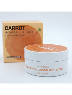 Антиоксидантные гидрогелевые патчи с морковью Beauugreen Carrot Hydrogel Eye Patch 60шт.