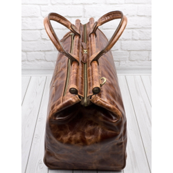 Кожаный саквояж Otranto Premium cognac (арт. 4006-53)