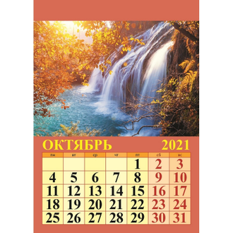 Календарь Атберг98 на 2021 год 96x135 мм (Природа)