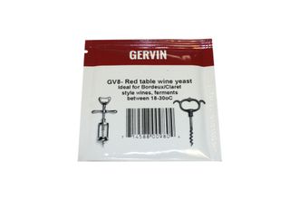 Винные дрожжи Gervin "Red Table Wine GV8", 5 г