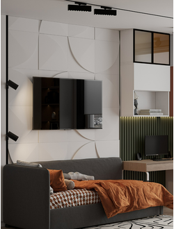 Гипсовая 3D панель "Изгиб"