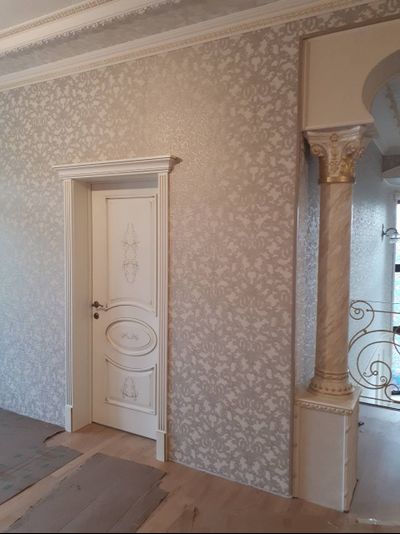 PORTE RICHI (Беларусь). АРБАТ, ПАОЛА (Л63), Ral 9010/ ПАТИНА ЗОЛОТО. ПОЛОТНО ГЛУХОЕ